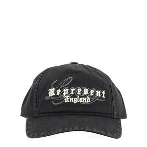 REPRESENT Embroidered Logo Baseball Cap Men BLACK Hats & Caps